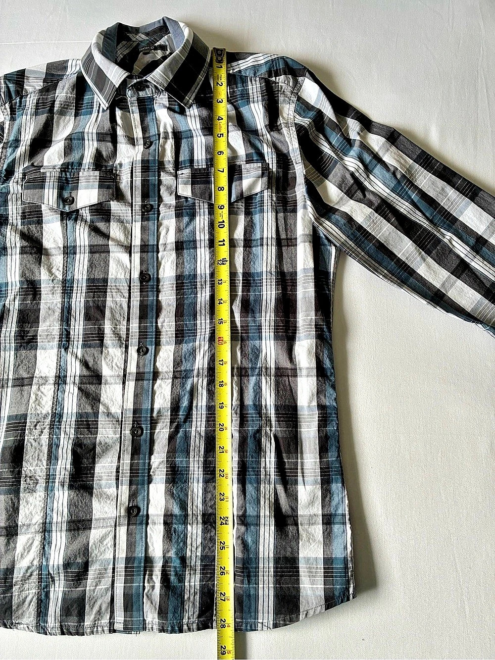 RW&CO Plaid Long Sleeve Button Down Shirt Size Small